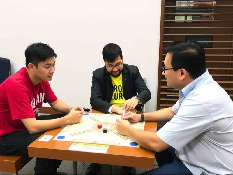 Players at Carrom Turbo Pioneer Meetup in Bangalore Carrom Turbo Pioneer Community Meetup
